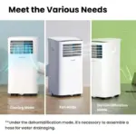 Comfee MPPH-08CRN7 Aire acondicionado portátil 3 en 1, 8000 BTU, 29 m² – Blanco