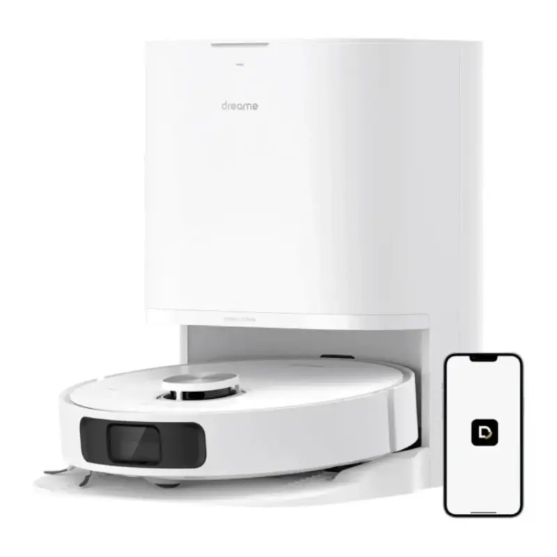 Dreame L10 Prime Robot Vacuum Cleaner with Self-Cleaning Mop, 4,000 Pa – White