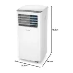 Comfee MPPH-08CRN7 Aire acondicionado portátil 3 en 1, 8000 BTU, 29 m² – Blanco