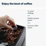 De’Longhi Dinamica Plus ECAM370.70.B Bean to Cup Coffee Machine with LatteCrema, 1.8 L – Black – image 13