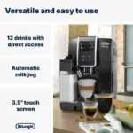 De’Longhi Dinamica Plus ECAM370.70.B Bean to Cup Coffee Machine with LatteCrema, 1.8 L – Black – image 11