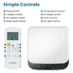 Comfee MPPH-08CRN7 Aire acondicionado portátil 3 en 1, 8000 BTU, 29 m² – Blanco