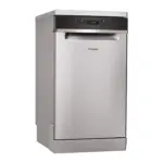 Whirlpool WSFO 3O23 PF X Slimline Freestanding Dishwasher, 45 cm, 10 Place Settings – Stainless Steel