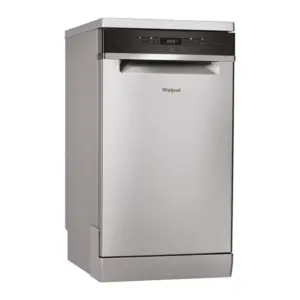 Whirlpool WSFO 3O23 PF X Slimline Freestanding Dishwasher, 45 cm, 10 Place Settings – Stainless Steel