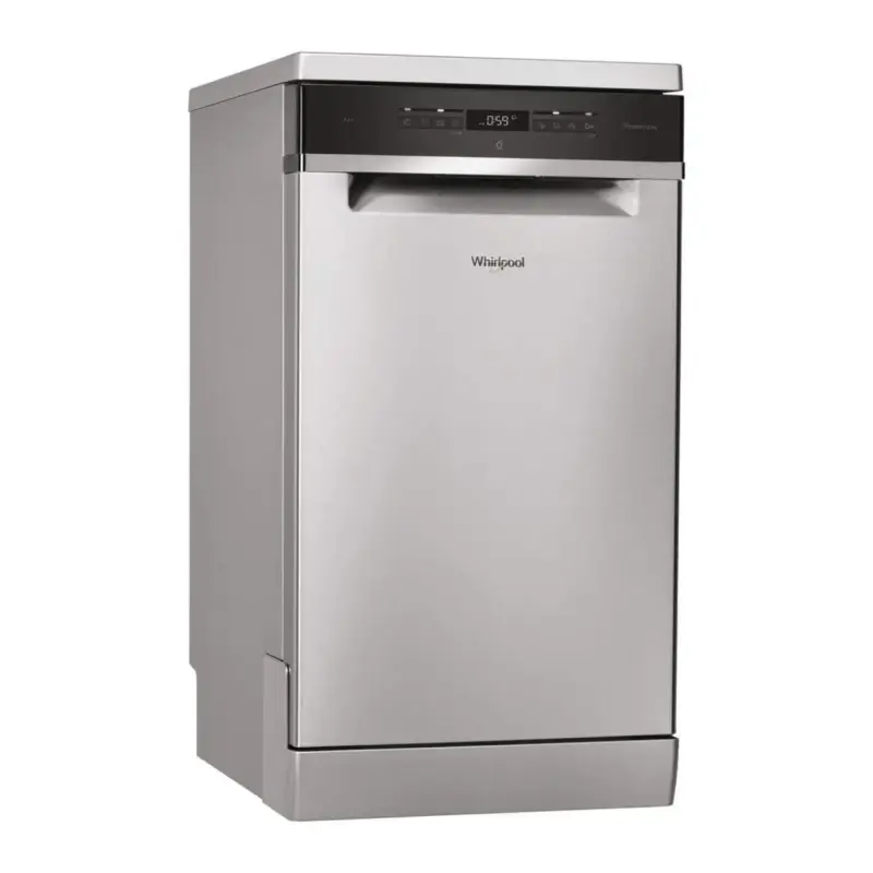 Whirlpool WSFO 3O23 PF X Slimline Freestanding Dishwasher, 45 cm, 10 Place Settings – Stainless Steel