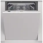 Indesit DIO3T131FEUK Fully Integrated Dishwasher, 14 Place Settings, Extra Hygiene – White