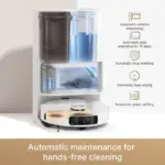 Dreame L10s Ultra Gen 2 Robot Vacuum with All-in-One Base Station, 10,000 Pa – White – image 7