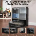 Eufy X10 Pro Omni Robot Vacuum & Mop with Self-Washing Station, 8000 Pa – Black – image 3