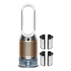 Dyson Purifier Humidify+Cool Formaldehyde PH04 3-in-1 Air Purifier, Humidifier & Fan – White/Gold