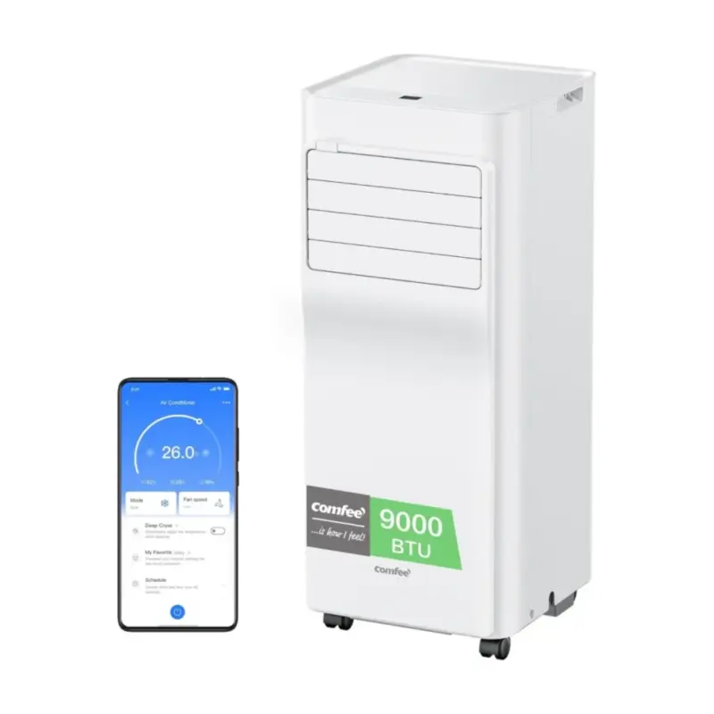 Comfee Breezy Cool 2.6 Wi-Fi Portable Air Conditioner, 9000 BTU, 33 m² – White