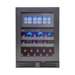 Kadeka KM40WBC Medley Dual Zone Wine & Drinks Cooler, 25 Bottles – Black