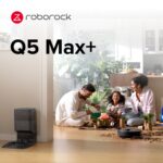 Roborock Q5 Max+ Robot Vacuum and Mop with Auto-Empty Dock, 5,500 Pa – Black – image 2