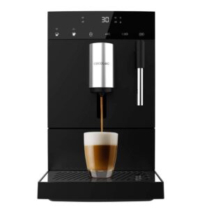 Cecotec Cremmaet Compact Super-Automatic Bean to Cup Coffee Machine, 19 Bar, Touchscreen – Black