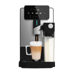 Cecotec Cremmaet Latte 19 Bar Bean to Cup Coffee Machine with Milk Carafe – Black