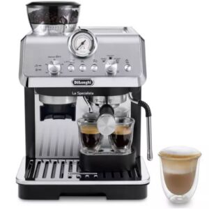 De'Longhi La Specialista Arte EC9155.MB Semi-Automatic Espresso Machine with Grinder – Black/Stainless Steel