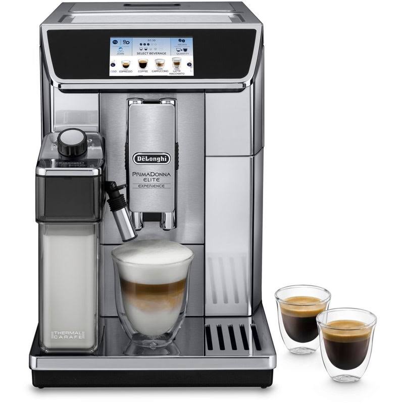 De'Longhi PrimaDonna Elite ECAM650.85.MS Cafetera superautomática con control por app, 2 L – Negro/Acero inoxidable De'Longhi PrimaDonna Elite ECAM650.85.MS Cafetera superautomática con control por app, 2 L – Negro/Acero inoxidable