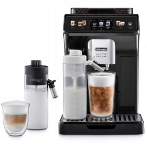 De'Longhi Eletta Explore ECAM450.65.G Bean to Cup Coffee Machine, Hot & Cold Drinks – Grey