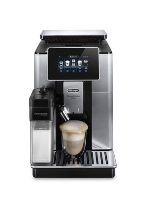 De'Longhi PrimaDonna ECAM610.55.SB Bean to Cup Coffee Machine, Touch Display – Silver