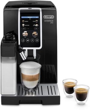 De'Longhi Dinamica Plus ECAM382.70.B Bean to Cup Coffee Machine with LatteCrema, 1.8 L – Black