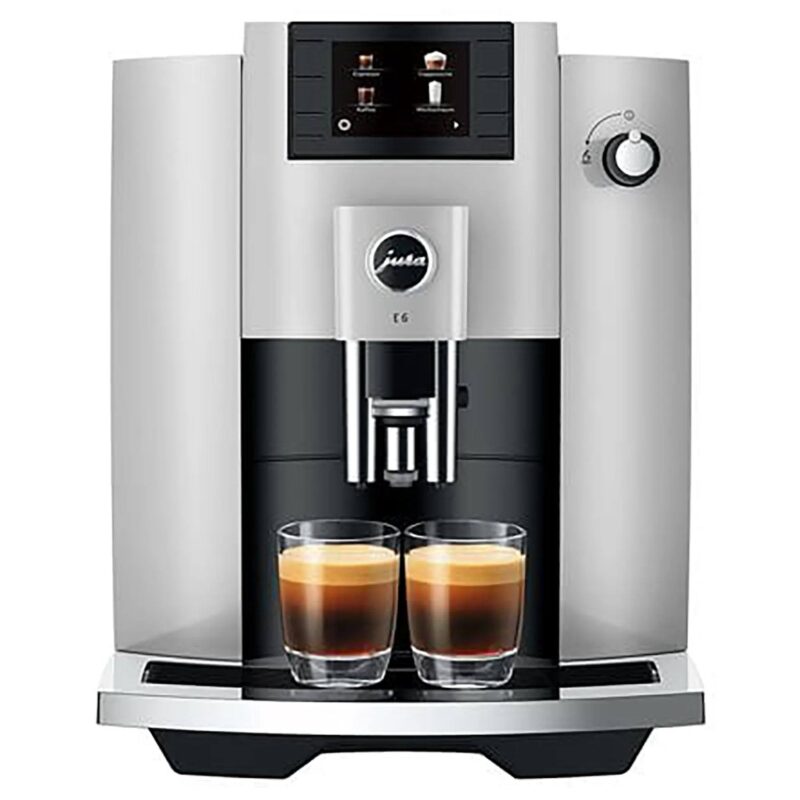 JURA E6 Bean to Cup Coffee Machine – Platinum