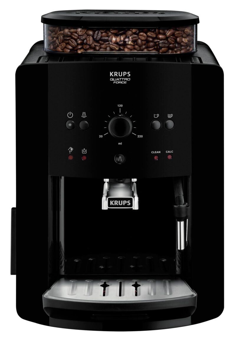 Krups Arabica EA8110 Cafetera superautomática, 1,7 L, 15 bar – Negro
