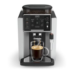 Krups Sensation C90 EA910E10 Bean to Cup Coffee Machine with Milk Frother, 1.7 L – Black
