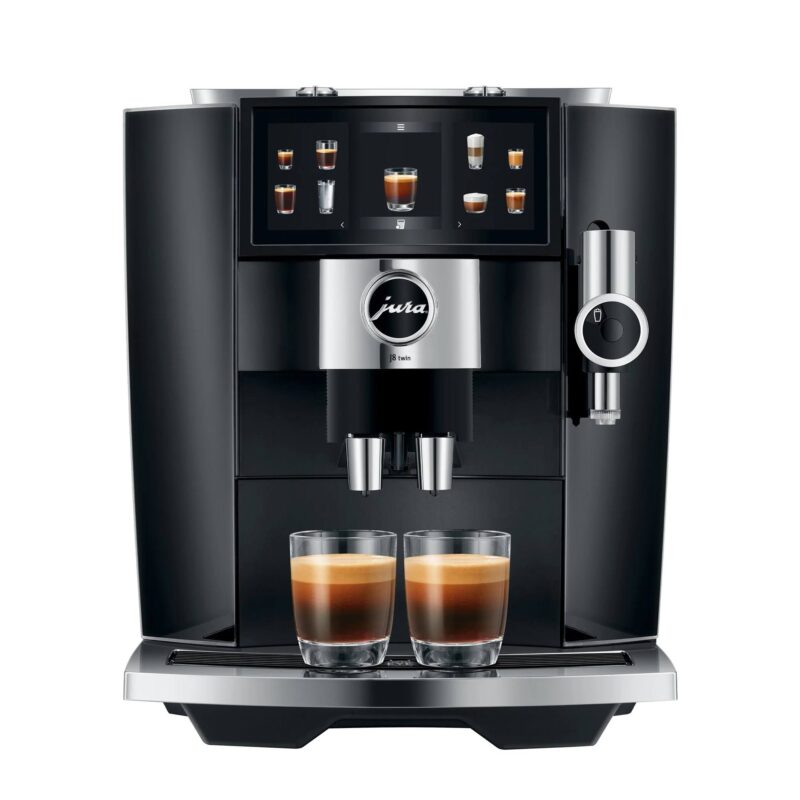 images-28.jpg JURA J8 Twin Bean to Cup Coffee Machine, Dual Grinder – Diamond Black