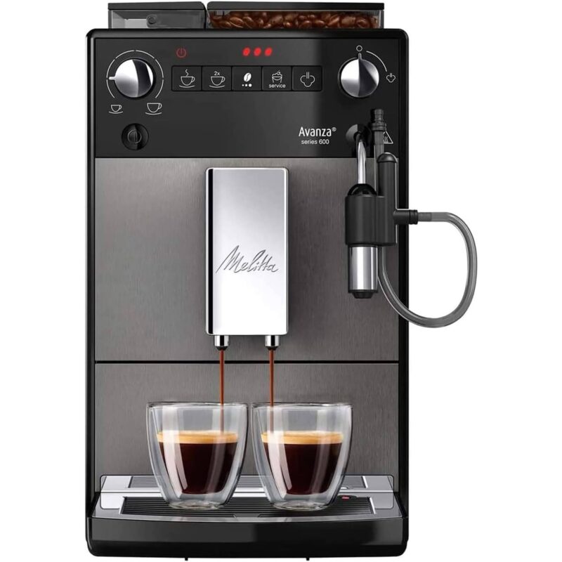 Melitta Avanza F270-100 Bean to Cup Coffee Machine with Milk System, 1.5 L – Mystic Titanium