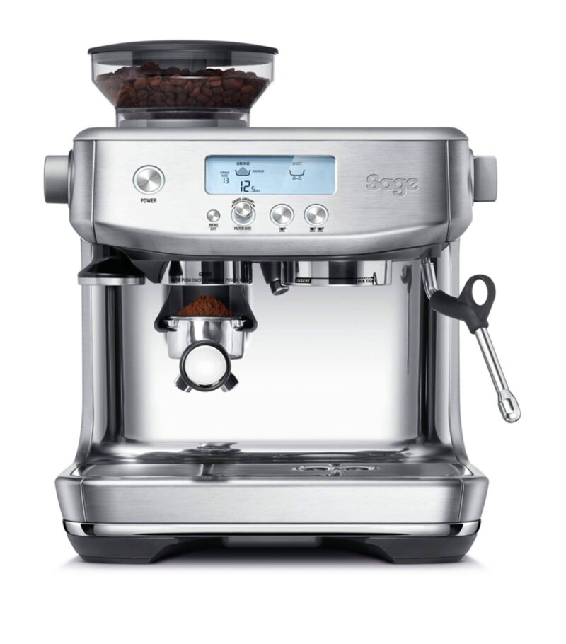 Sage The Barista Pro SES878 Cafetera espresso con molinillo, pantalla LCD – Acero inoxidable
