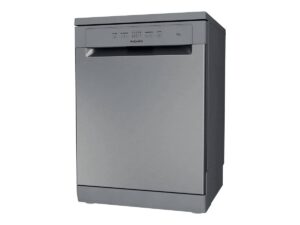 Hotpoint H2FHL626XUK Freestanding Dishwasher, 14 Place Settings, Rapid Wash – Stainless Steel