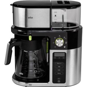 Braun MultiServe KF9050 BK Fully-Auto Drip Coffee Maker, 10 Cup – Black