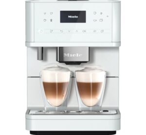 Miele CM6160 MilkPerfection Bean to Cup Coffee Machine with WiFi Conn@ct, 1.8 L – White