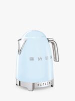 Smeg KLF04PBEU Hervidor de agua años 50 con temperatura variable, 1,7 L – Azul pastel