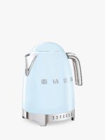Smeg KLF04PBEU Hervidor de agua años 50 con temperatura variable, 1,7 L – Azul pastel