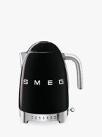 Smeg KLF04BLEU Hervidor de agua años 50 con temperatura variable, 1,7 L – Negro