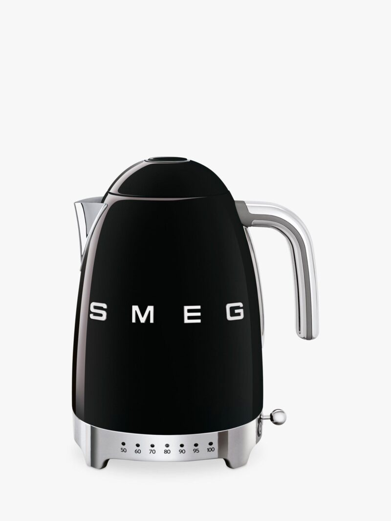 Smeg KLF04BLEU Hervidor de agua años 50 con temperatura variable, 1,7 L – Negro Smeg KLF04BLEU Hervidor de agua años 50 con temperatura variable, 1,7 L – Negro