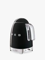 Smeg KLF04BLEU Hervidor de agua años 50 con temperatura variable, 1,7 L – Negro