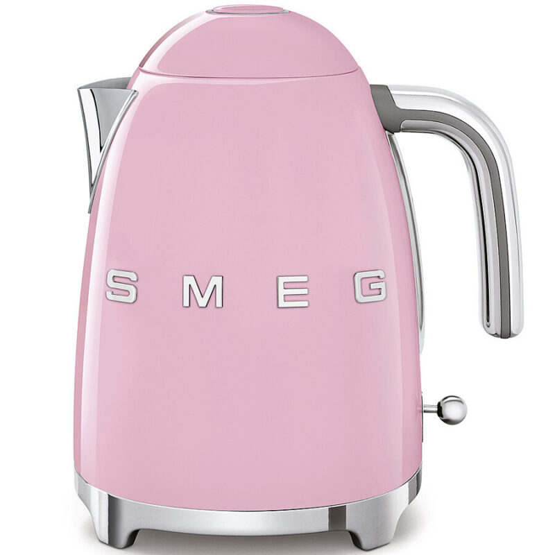 Smeg 50's Style KLF03 Pink Electric Kettle, 1.7 L
