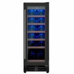 electriQ eiQ30WINEBG 18 Bottle 30cm Under Counter Wine Cooler – Black