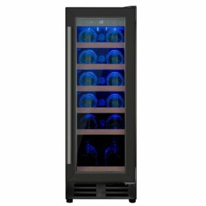 electriQ eiQ30WINEBG 18 Bottle 30cm Under Counter Wine Cooler – Black
