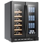 electriQ eiQ60DDWINEBG Dual Zone Wine and Drinks Cooler, 34 Bottle – Black Glass – image 5
