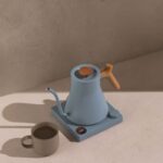 Fellow Stagg EKG Pro Electric Gooseneck Kettle, 0.9 L, Wi-Fi, LCD – Hazy Blue with Maple Accents – image 5