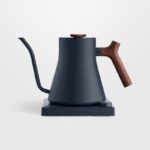 Fellow Stagg EKG Pro Electric Gooseneck Kettle, 0.9 L, Wi-Fi, LCD – Stone Blue with Walnut Accents