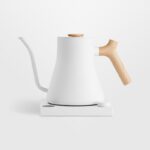 Fellow Stagg EKG Pro Electric Gooseneck Kettle, 0.9 L, Wi-Fi, LCD – Matte White with Maple Accents