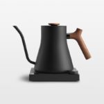 Fellow Stagg EKG Pro Electric Gooseneck Kettle, 0.9 L, Wi-Fi, LCD – Matte Black with Walnut Accents