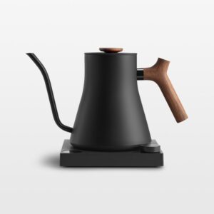 Fellow Stagg EKG Pro Electric Gooseneck Kettle, 0.9 L, Wi-Fi, LCD – Matte Black with Walnut Accents