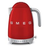 Smeg KLF04RDEU Hervidor de agua años 50 con temperatura variable, 1,7 L – Rojo