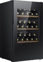 Hisense RW12D4NWG0 Vinoteca de libre instalación, 30 botellas – Negro