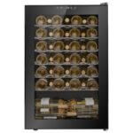 electriQ eiQ130FSWINE 48 Bottle Freestanding Wine Cooler, 130 L – Black