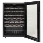 electriQ eiQ130FSWINE 48 Bottle Freestanding Wine Cooler, 130 L – Black – image 4
